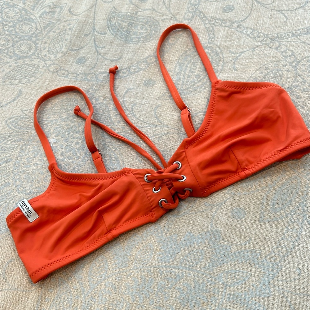 Rhythm Orange Bikini Top Size Small🍊